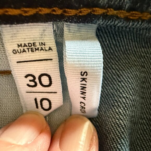 Loft Medium Rinse Blue Jeans - Skinny Crop - Size 10 - Picture 4 of 5